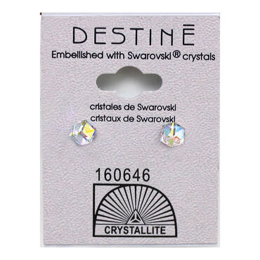 Crystallite Cube Stud Earrings