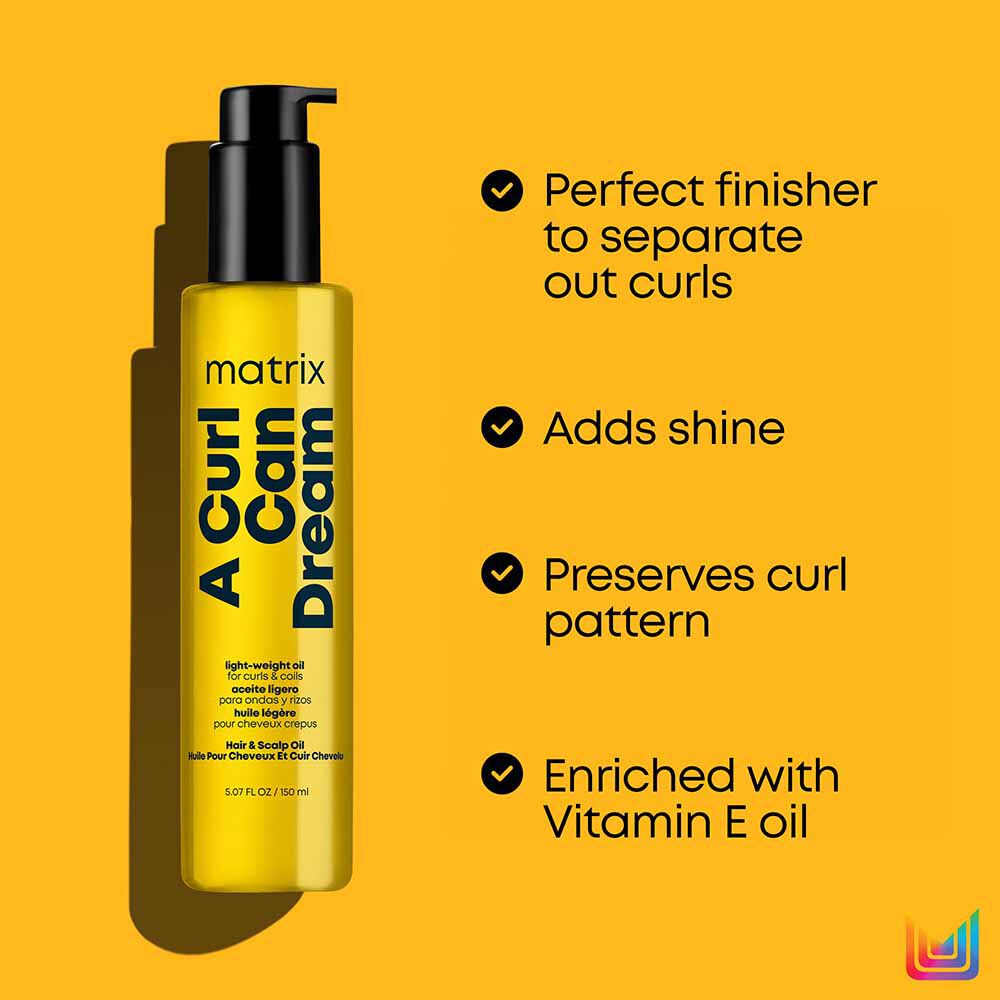 Matrix Total Results A Curl Can Dream Hair Oil 150ml Hair Oil Salon