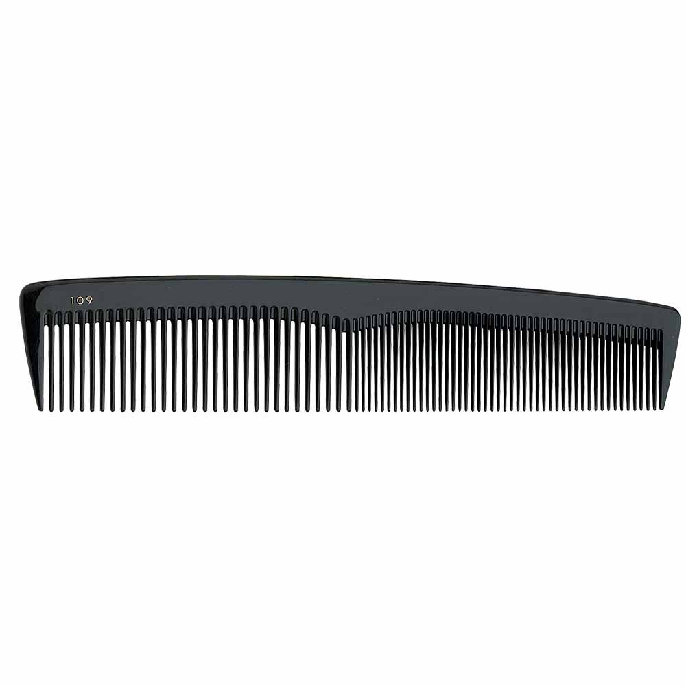 Sibel Black Cutting Comb Delrin 109 19.9cm