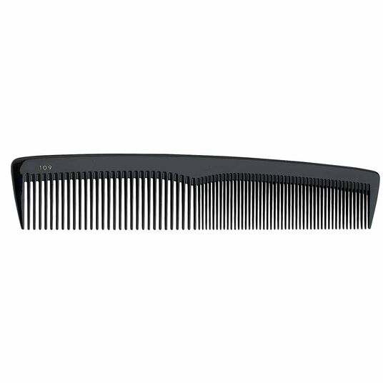 Sibel Black Cutting Comb Delrin 109 19.9cm