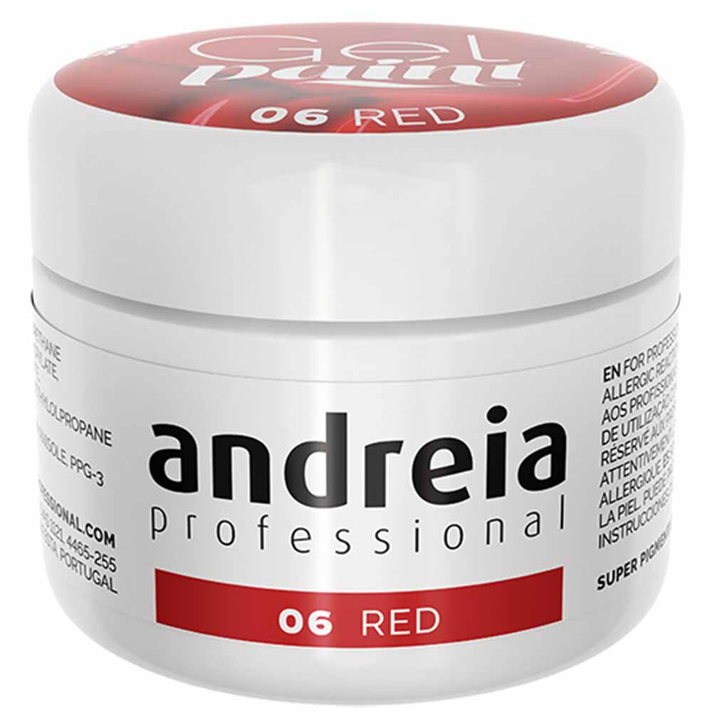 Andreia Professional Gel Paint 06 Red, 4ml