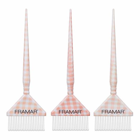 Framar Peach Please Big Daddy Brush Set, Pack of 3