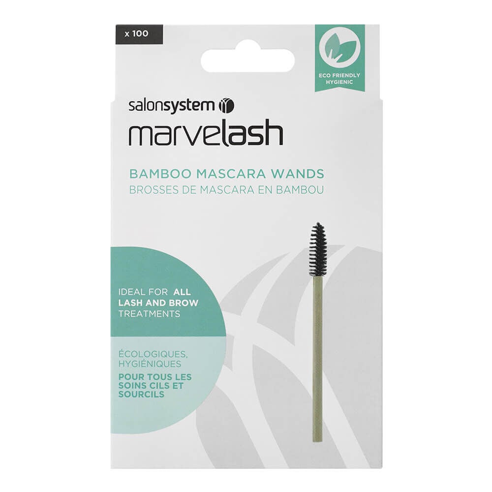 Marvelash Disposable Bamboo Mascara Wands, Pack of 100