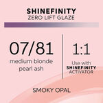 Wella Professionals Shinefinity Zero Lift Glaze - 07/81 Cool Smoky Opal 60ml
