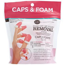 ASP Soak Off Nail Caps & Foams Refill Pack