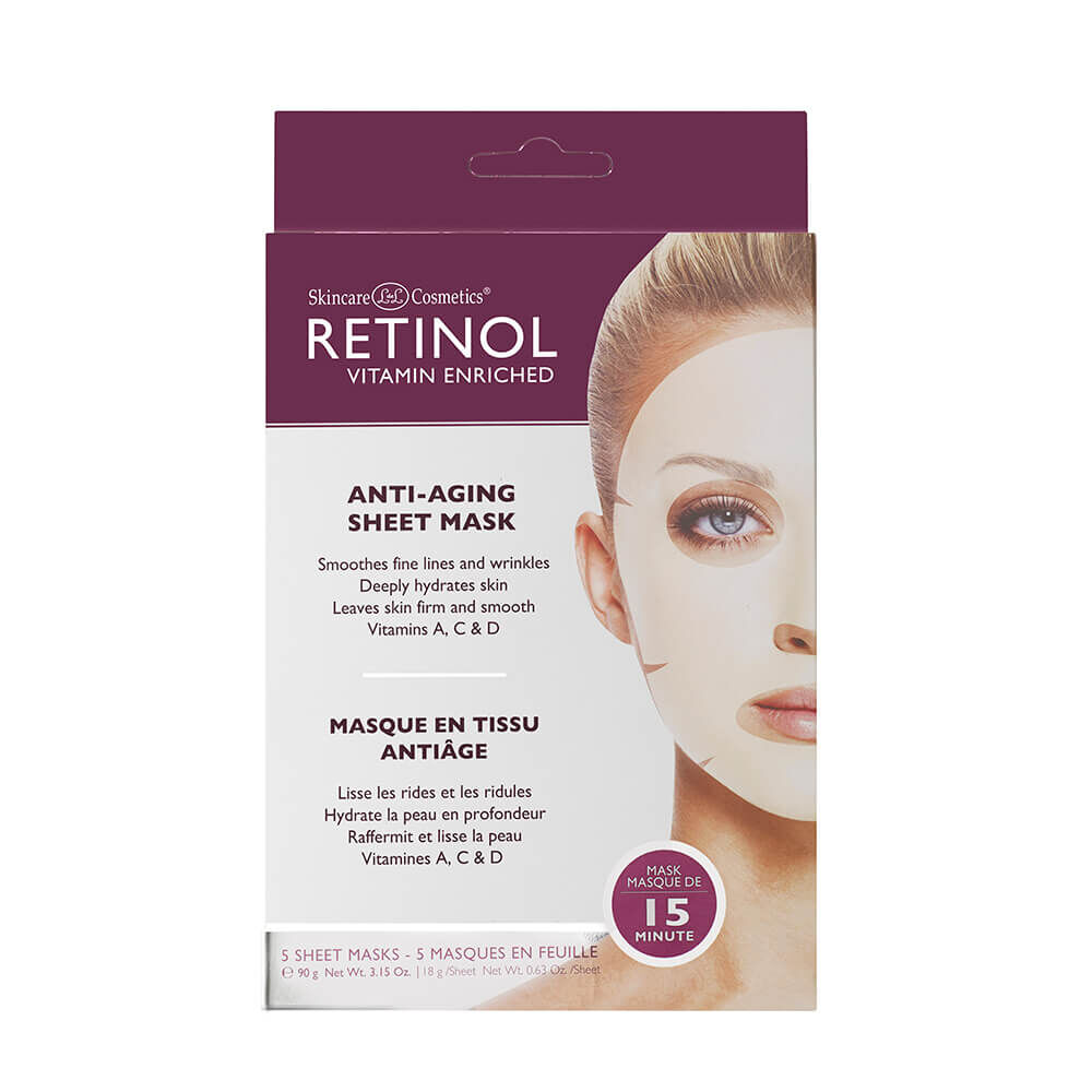 Retinol Anti Ageing Mask 5 Pack 90g Face Masks Treatments Salon Services