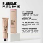 Schwarzkopf Professional BlondMe Pastel Toning Permanent Hair Colour - Brown-Mahogany 60ml