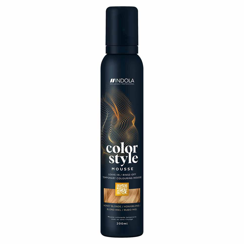 Indola Color Style Mousse Temporary Hair Colour - Honey Blonde 200ml