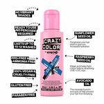 Crazy Color Semi Permanent Hair Colour Cream - Sky Blue 100ml