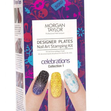 Morgan Taylor Designer Plates Nail Art Stamping Kit - Celebrations Collection