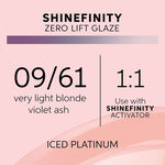 Wella Professionals Shinefinity Zero Lift Glaze - 09/61 Cool Iced Platinum 60ml