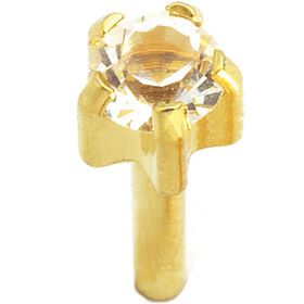 Caflon Regular Clawset Gold April Piercing Stud 1 pair