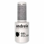 Andreia Professional Gel Polish 276 Metallic Silver Glitter, 10.5ml