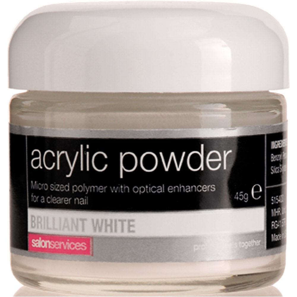 Salon Services Acrylic Powder Brilliant White 45g