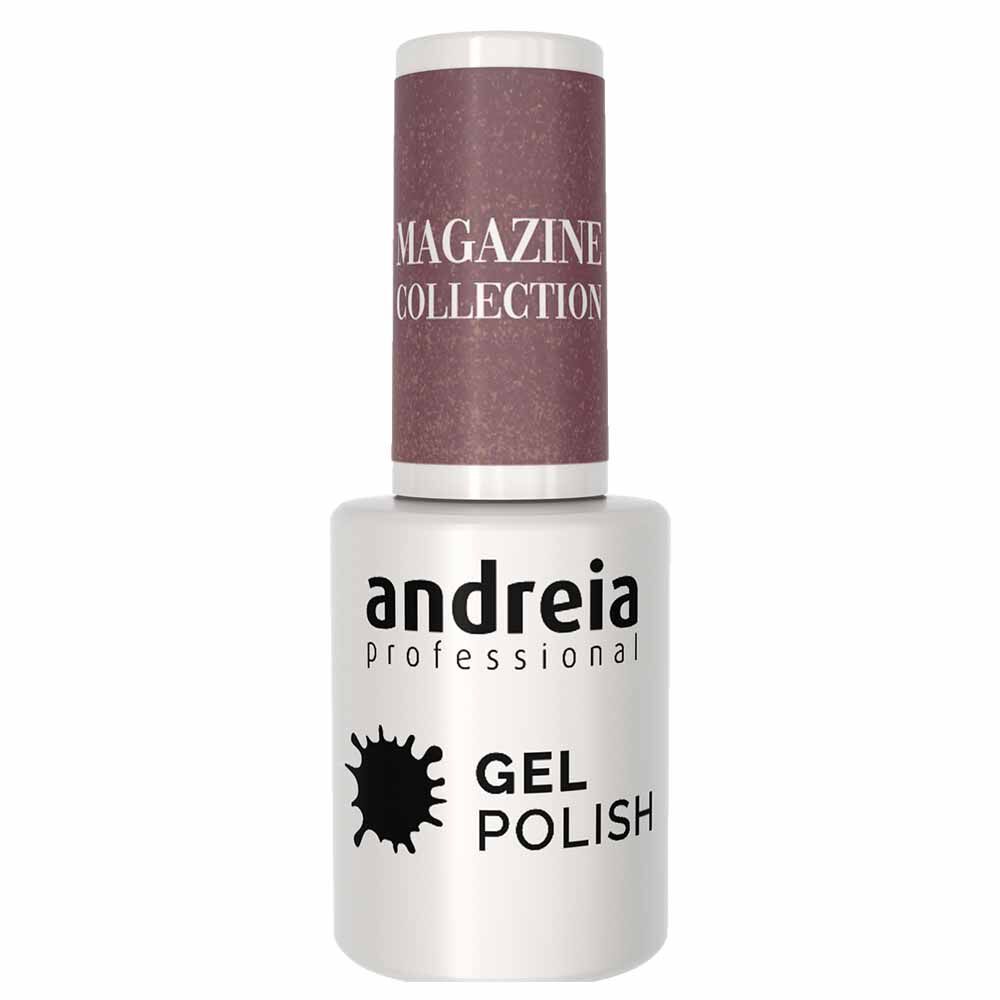 Andreia Professional Gel Polish MZ6 - Magazine Collection Metallic Nude, 10.5ml