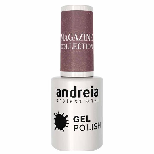 Andreia Professional Gel Polish MZ6 - Magazine Collection Metallic Nude, 10.5ml