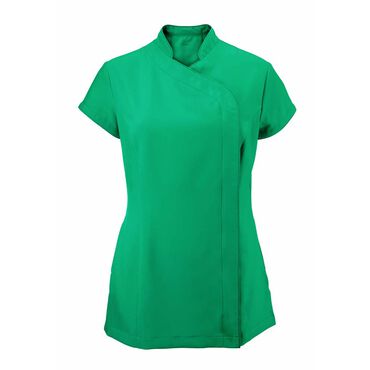Alexandra Women's Easycare Wrap Zip Beauty Tunic - Lagoon
