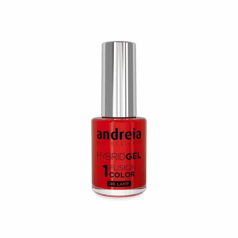 Andreia Professional Hybrid Gel Nail Polish Charmed Collection - Fusion Color H96 Orange Red, 10.5ml