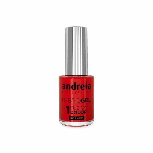 Andreia Professional Hybrid Gel Nail Polish Charmed Collection - Fusion Color H96 Orange Red, 10.5ml