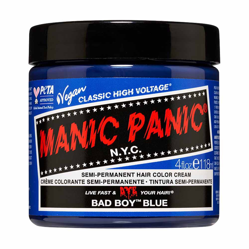Manic Panic High Voltage Semi Permenant Hair Colour Cream - Bad Boy Blue 118ml