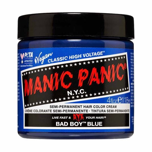 Manic Panic High Voltage Semi Permenant Hair Colour Cream - Bad Boy Blue 118ml