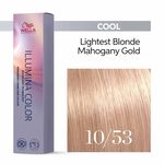 Wella Professionals Illumina Permanent Hair Colour - 10/53 Lightest Blonde Mahogany Gold 60ml