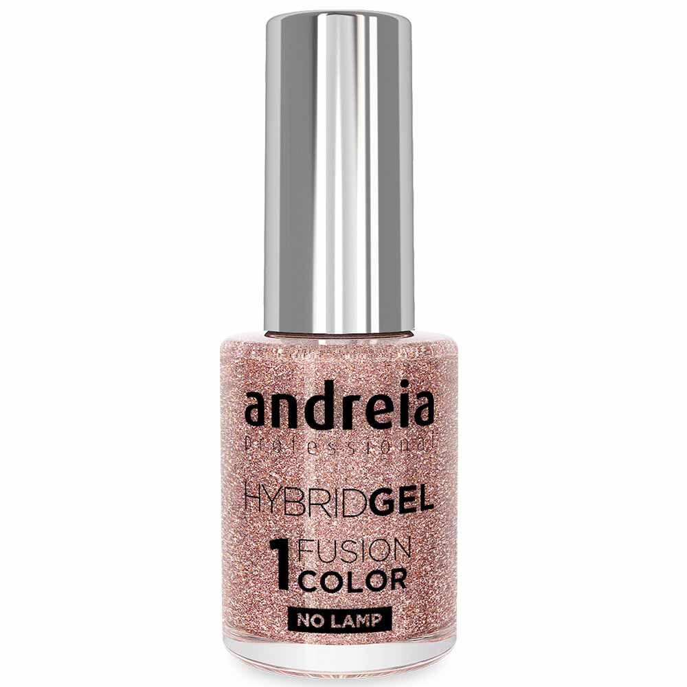 Andreia Professional Hybrid Gel - Fusion Color ID1 Pink, Silver and Gold Glitter 10.5ml