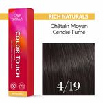 Wella Professionals Color Touch Demi-Permanent Hair Colour - 4/19 Medium Brown Ash Cendre 60ml