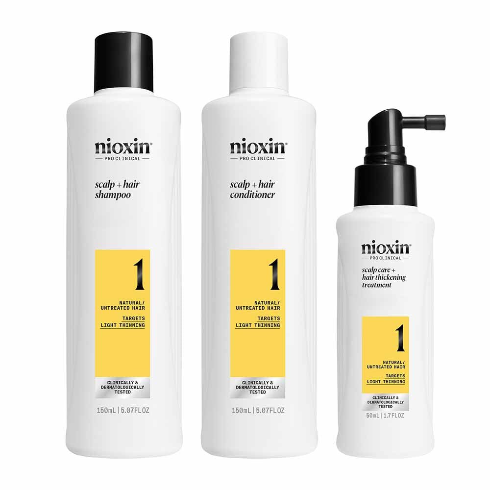Nioxin Scalp + Hair Thickening System 1 - Trial Kit 1 Nioxin Scalp + Hair Thickening System 1 - Trial Kit 1