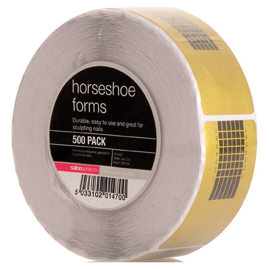 Salon Services Horseshoe Acrylic Forms Pack of 500