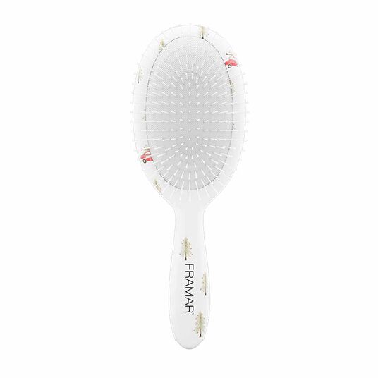 Framar Holly Days Detangle Brush - Evergeen