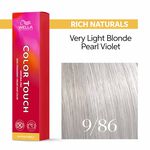 Wella Professionals Color Touch Demi-Permanent Hair Colour - 9/86 Very Light Blonde Pearl Violet 60ml