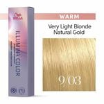 Wella Professionals Illumina Color Permanent Hair Colour - 09/03 Very Light Natural Gold Blonde 60ml