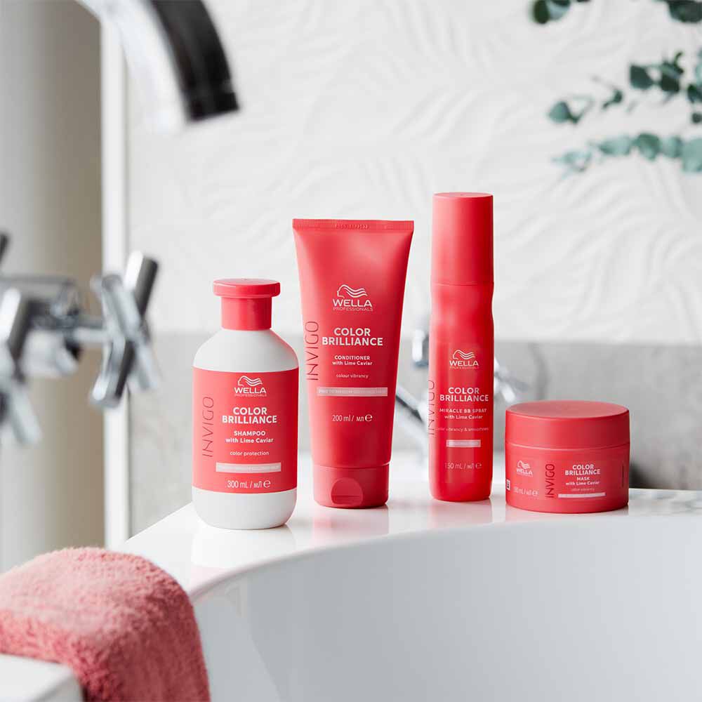 Wella Professionals Color Brilliance Mask Invigo – 3x150 Ml Für Feines Bis Normales Haar, Farbverstärkend