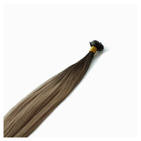 Beauty Works Mane Attraction 16" Keratin Bond Flat Tip Hair Extensions  Smoke Browns 25g