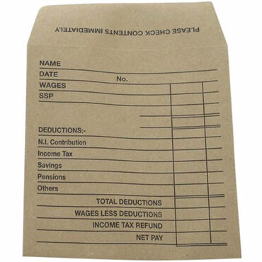 Beauty Express Wage Envelopes Pack of 50 Beauty Express Wage Envelopes Pack of 50