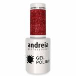 Andreia Professional Gel Polish 261 Red Glitter, 10.5ml