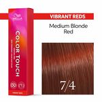 Wella Professionals Color Touch Demi-Permanent Hair Colour - 7/4 Medium Blonde Red 60ml