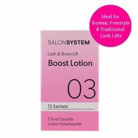 Salon System Lash and Brow Lift Boost Lotion Sachets, Pack of 15