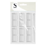 S-PRO Plastic Setting Rollers, White, 30mm, Pack of 6