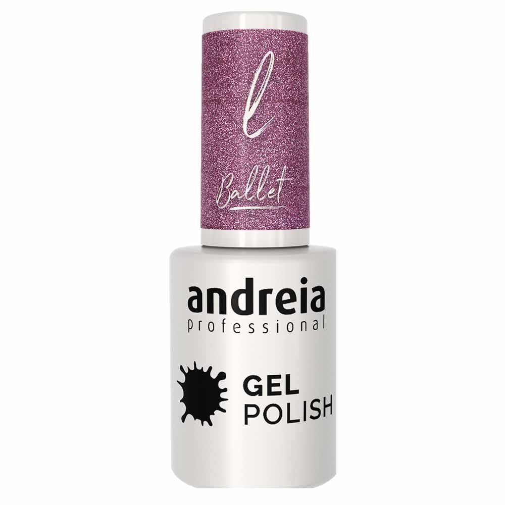 Andreia Professional Gel Polish Ba3 -Ballet Collection Pink Glitter, 10.5ml