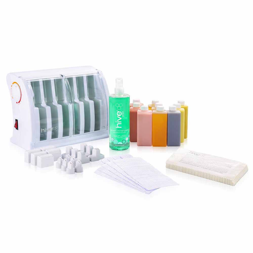 Hive of Beauty Multi Pro Cartridge Roller Wax Starter Kit with Heater