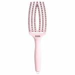 Olivia Garden Care Ionic Fingerbrush Hair Brush - Pastel Pink