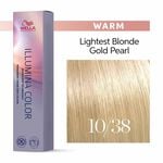 Wella Professionals Illumina Colour Tube Permanent Hair Colour - 10/38 Lightest Gold Pearl Blonde 60ml