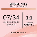 Wella Professionals Shinefinity Zero Lift Glaze - 07/34 Warm Paprika Spice 60ml