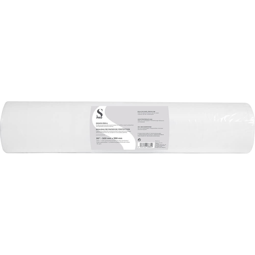S-PRO 2-Ply Couch Roll 40m, 20" 100 Perforated Sheets