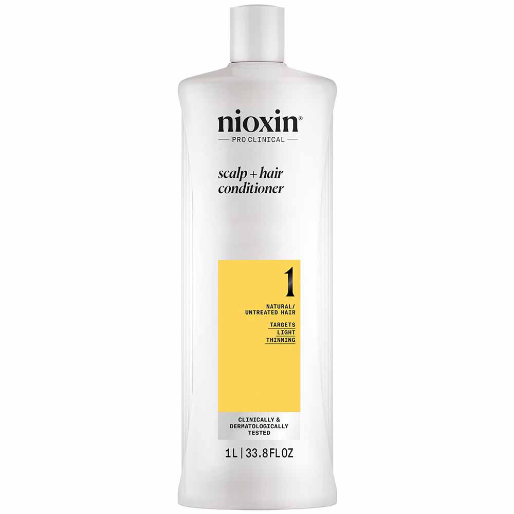 Nioxin System 1 Scalp + Hair Thickening Conditioner for Natural Hair with Light Thinning 1L Nioxin System 1 Scalp + Hair Thickening Conditioner for Natural Hair with Light Thinning 1L