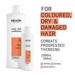 Nioxin System 4 Scalp + Hair Thickening Conditioner for Coloured, Dry and Damaged Hair with Progressed Thinning 300ml