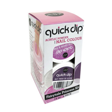 ASP Quick Dip Acrylic Dipping Powder Nail Colour Fairytale Princess Kit Multi-colour Pack of 4