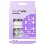 Salon System Individuals Medium Lashes, Extra Value pack